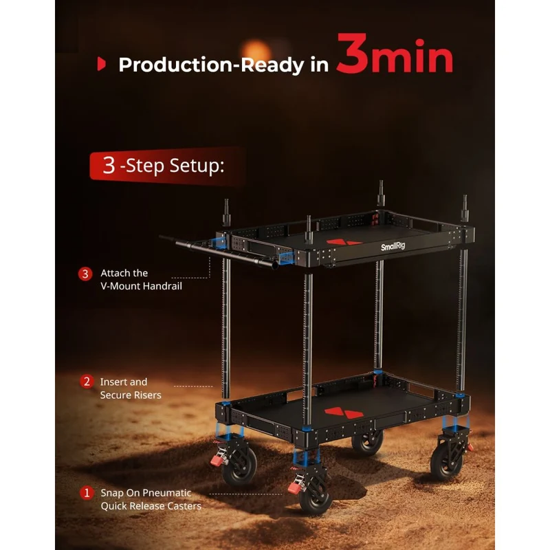 SmallRig MD4573 Chariot léger de 36" pour caméra de production vidéo