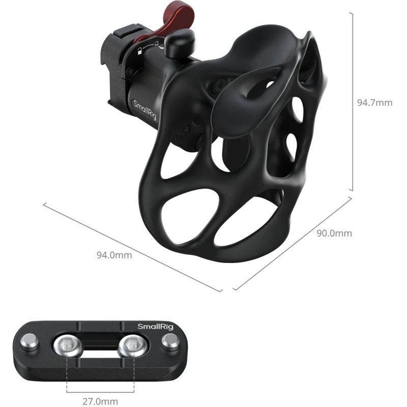 SmallRig 5243 Manche à liquide de la série "ImageGrip" avec pince NATO (côté droit)