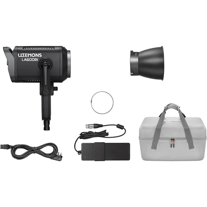 Godox Litemons LA600BI Lampe vidéo LED bicolore avec sac de transport (noir)