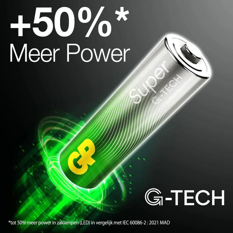 GP Super AA Piles alcalines 1,5 V (8x)