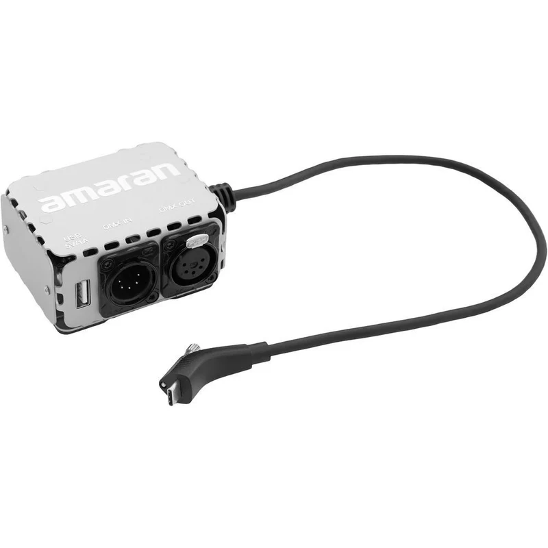 Amaran USB-C Adaptateur vers DMX 5 broches entrée/sortie pour Ray 360c et 660c