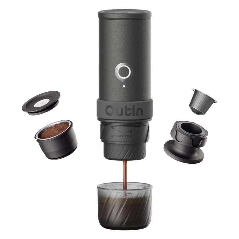 OutIn Mino Machine à Espresso Portable – Gris Sidéral