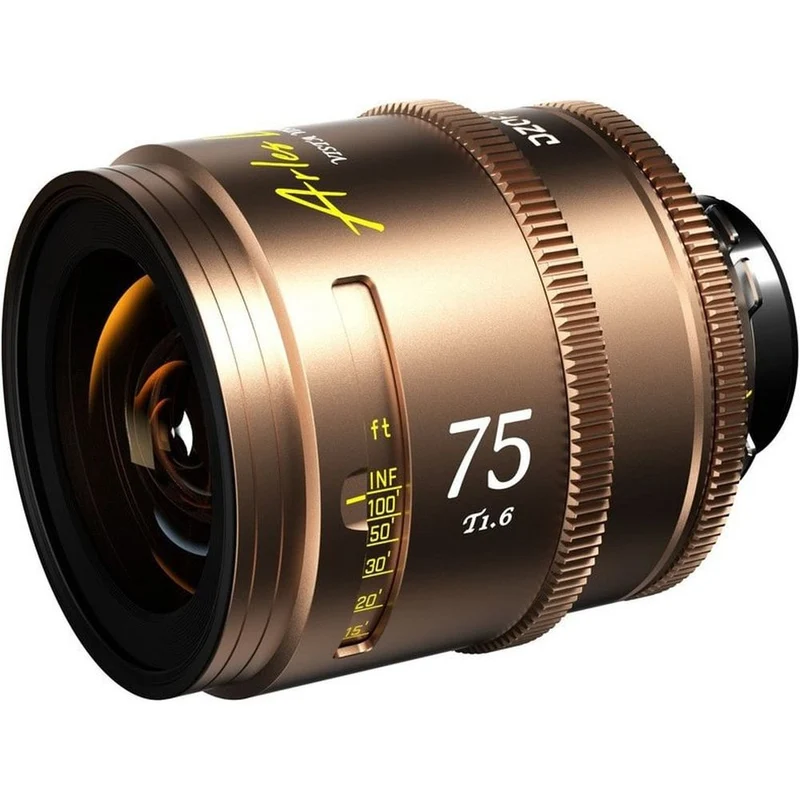 DZOFilm Arles Lustre 75mm FF/VV Objectif cinéma Prime à monture PL (mètre)