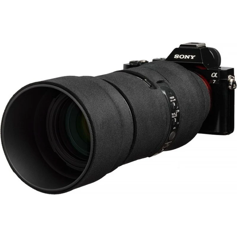 easyCover Lens Cover Chêne pour Sigma 100-400mm f/5-6.3 DG DN OS | C (Sony E / Leica L) Noir