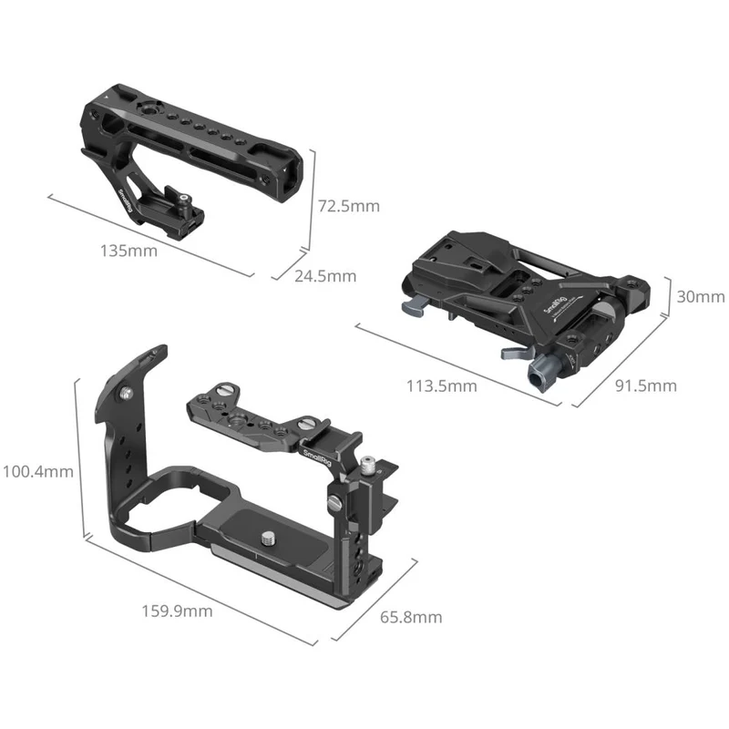 SmallRig 5590 Advanced Cage Kit avec Batterie Plate pour Sony FX2