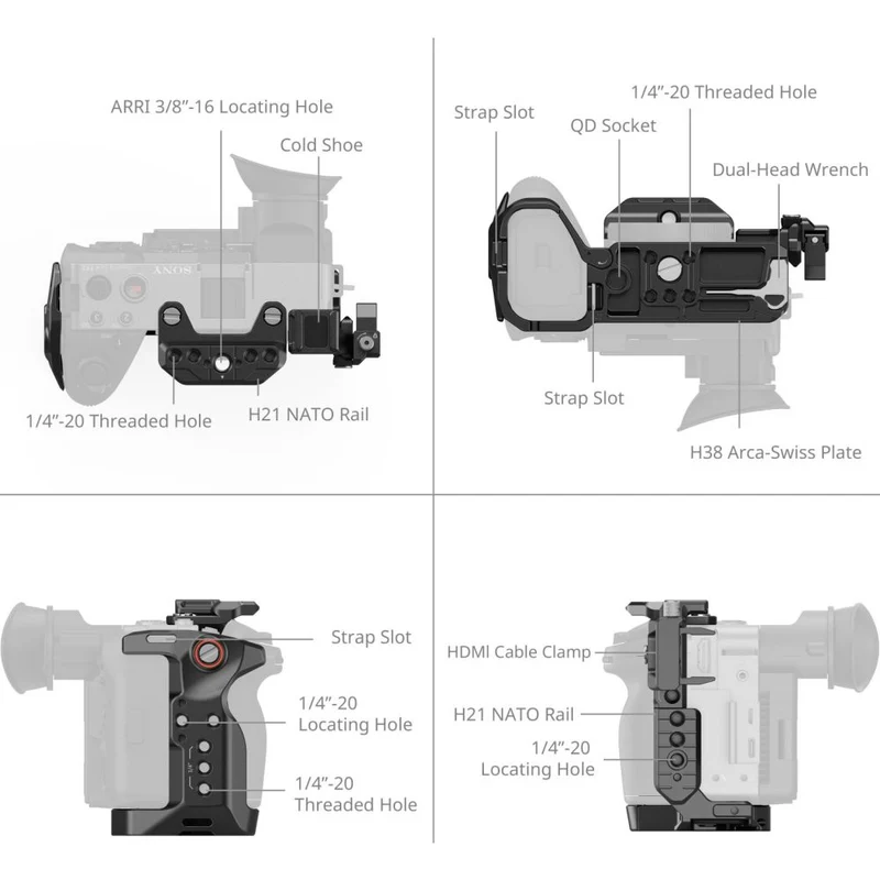 SmallRig 5589 Kit cage pour Sony FX2