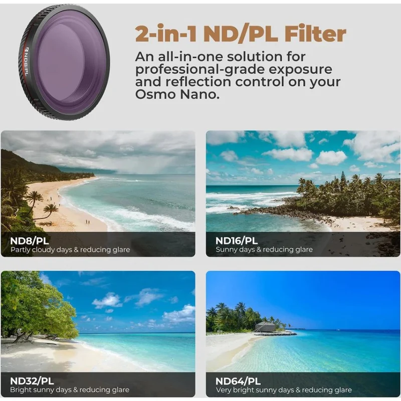 Freewell Kit de 12 filtres pour DJI Osmo Nano