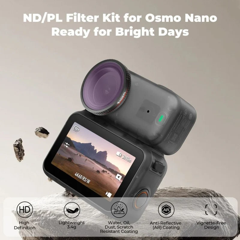 Freewell DJI Osmo Nano Filtres Bright Day - Lot de 4