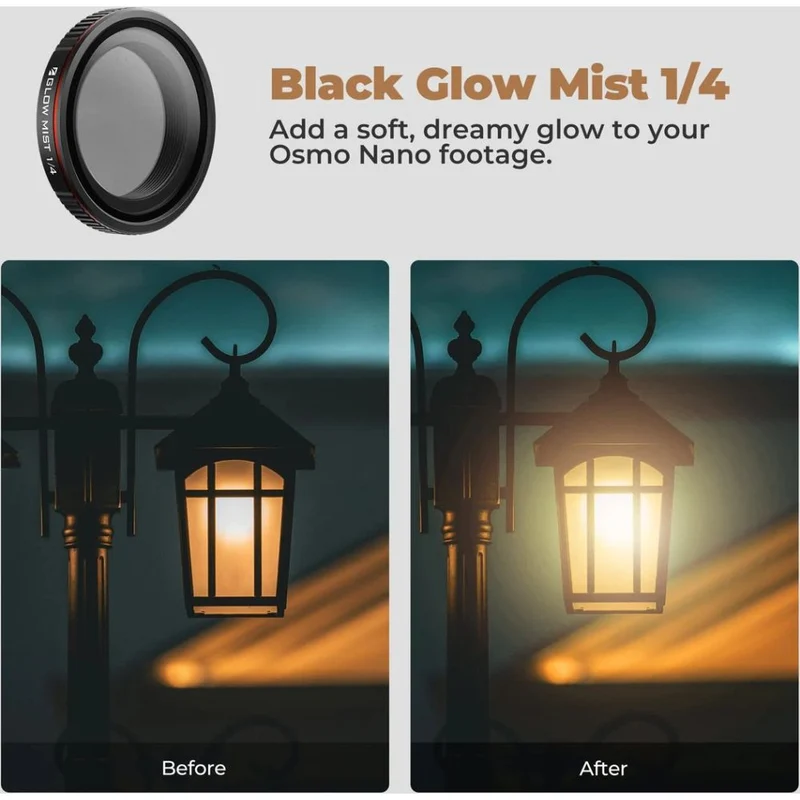 Freewell DJI Osmo Nano Filtre Noir Glow Mist
