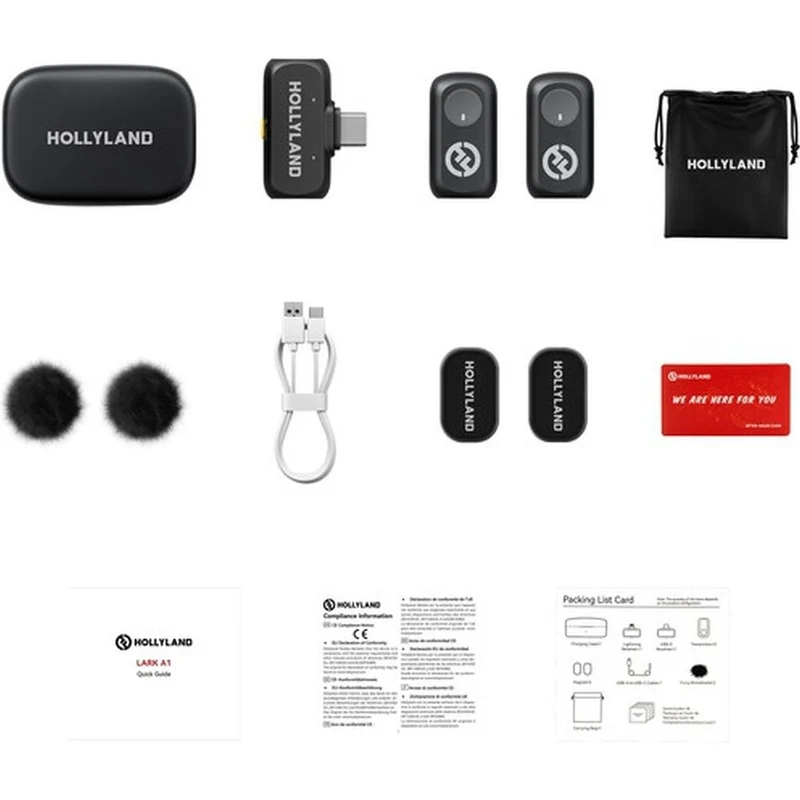 Hollyland LARK A1 Duo Microphone sans Fil USB-C