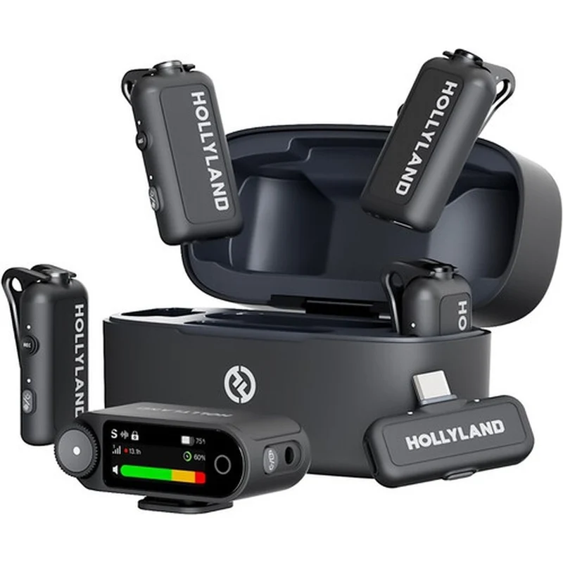 Hollyland LARK MAX 2 Combo Microphone sans Fil Version 4 Personnes