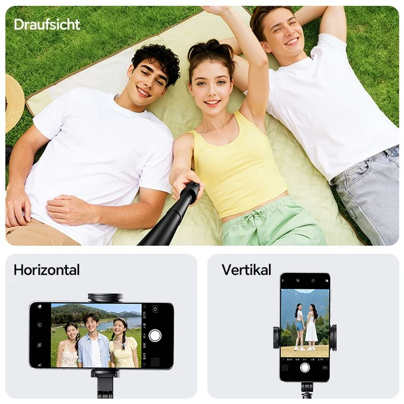 Ulanzi SK26 Trépied perche à selfie portable (pince pour téléphone)