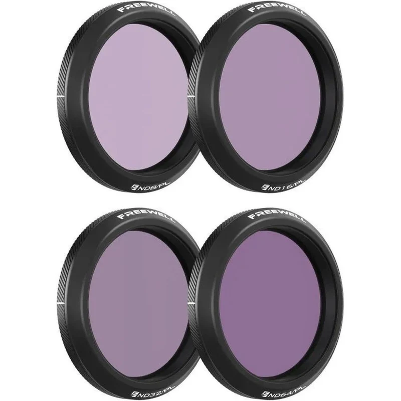 Freewell Filtres pour DJI Osmo Action 5 Pro - Journée lumineuse - Pack de 4