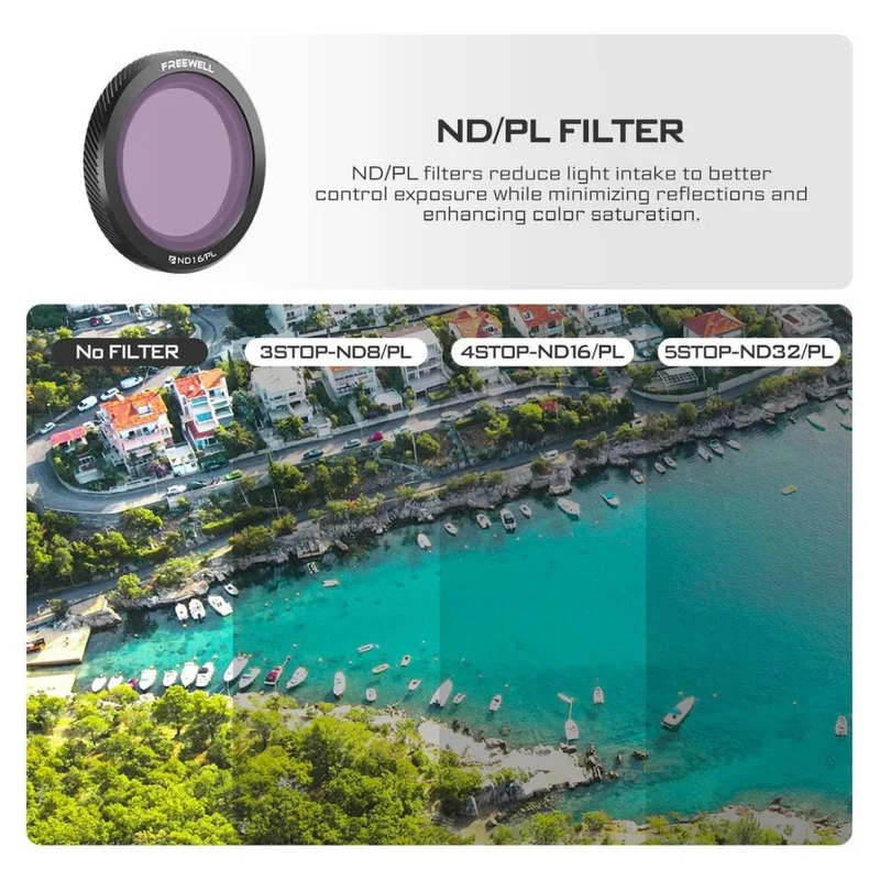 Freewell DJI Neo Filtres hybrides magnétiques Bright Day - Pack de 3