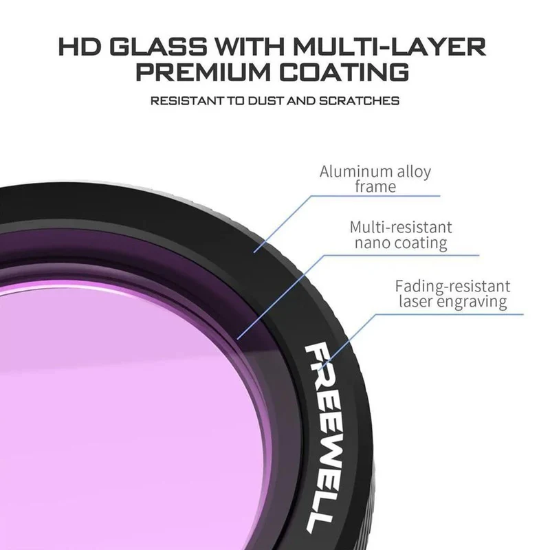 Freewell DJI Neo Filtres hybrides magnétiques Bright Day - Pack de 3