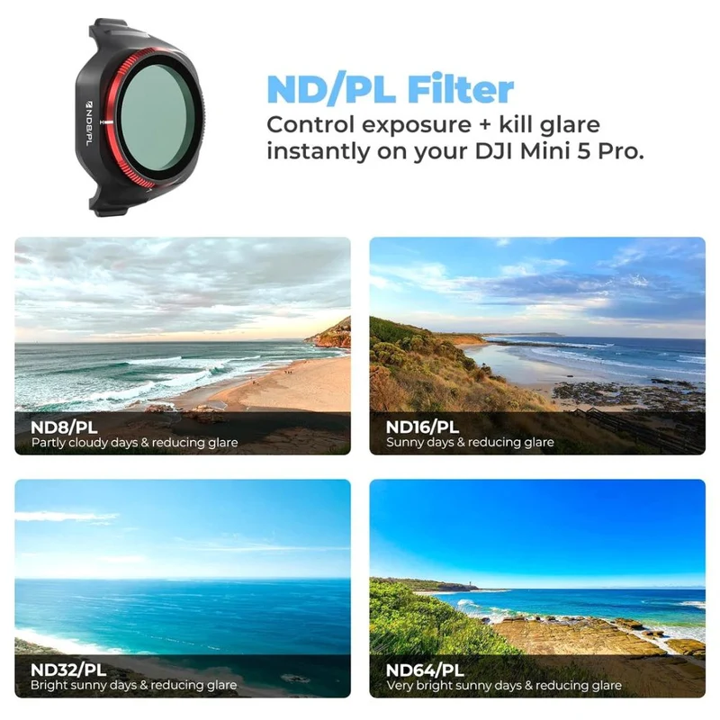 Freewell DJI Mini 5 Pro Kit de 16 filtres