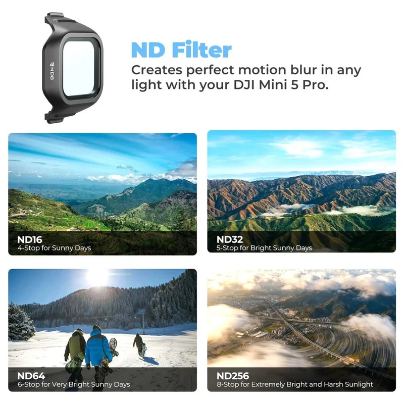 Freewell DJI Mini 5 Pro Kit de 16 filtres