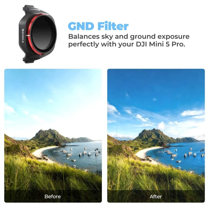 Freewell Filtres dégradés à bords doux pour DJI Mini 5 Pro - Lot de 2