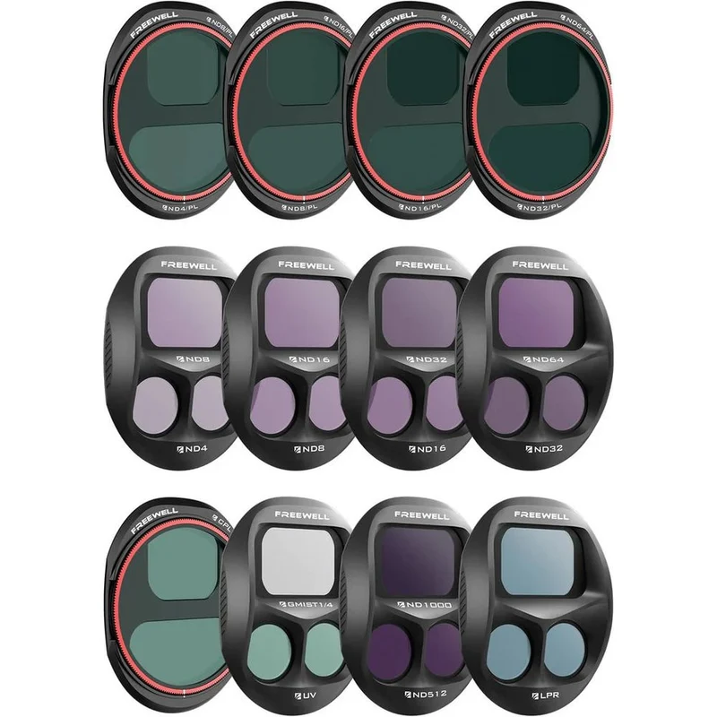 Freewell Filtres pour DJI Mavic 4 Pro (lot de 12)