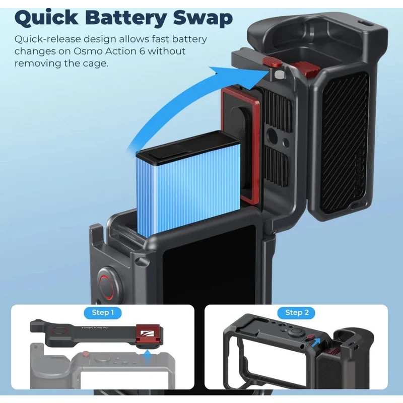 Freewell Cage pour DJI Osmo Action 6 Creator Pro