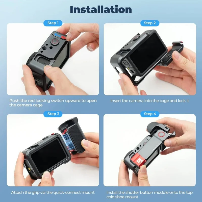 Freewell Cage pour DJI Osmo Action 6 Creator Pro