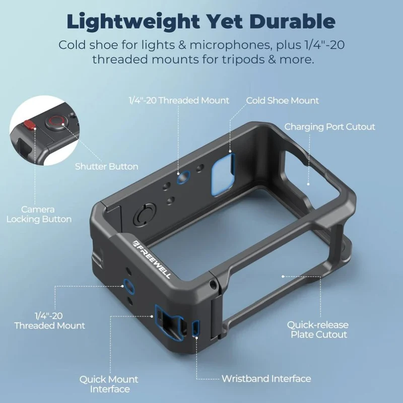 Freewell Cage pour DJI Osmo Action 6 Creator Pro