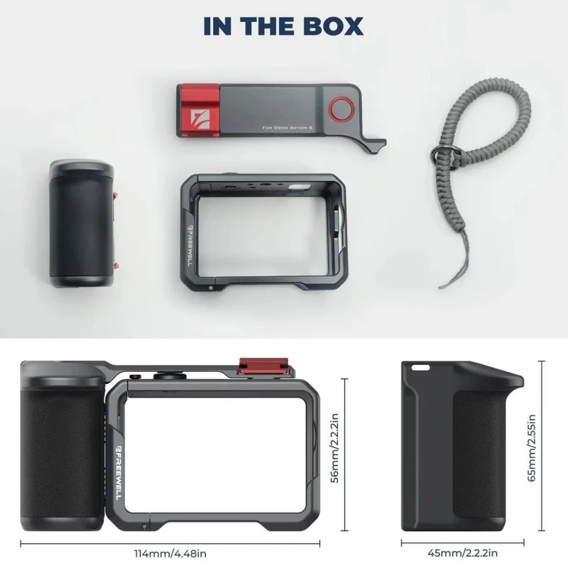 Freewell Cage pour DJI Osmo Action 6 Creator Pro