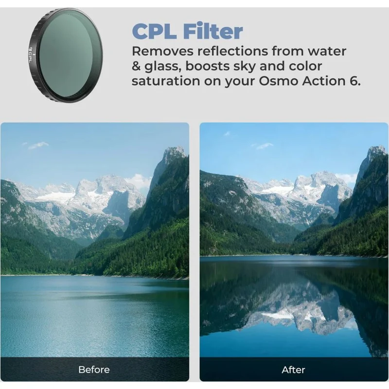 Freewell Filtre CPL pour DJI Osmo Action 6
