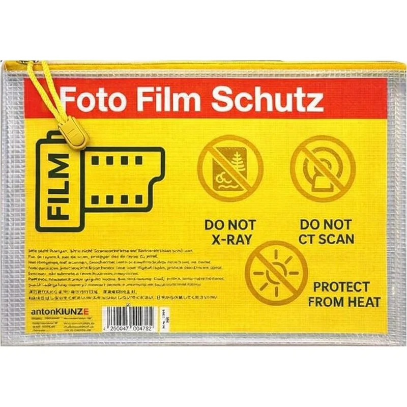Domke Filmguard Sac A5 de protection de film photo pour 10 x film 35mm / 120, lot de 4 - Bleu, Vert, Rouge, Jaune