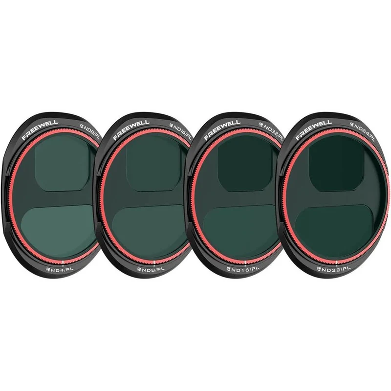 Freewell Filtres ND/PL pour DJI Mavic 4 Pro (lumière vive) - Pack de 4