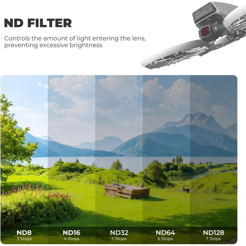 Freewell DJI Filtres ND réversibles - Journée standard - Lot de 6