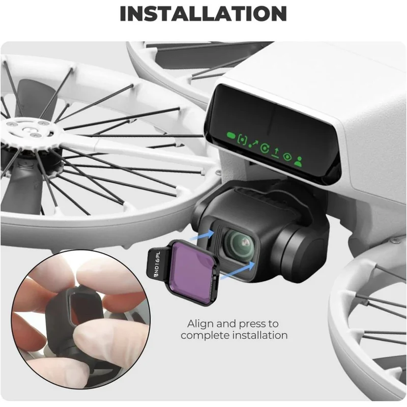 Freewell DJI Filtres ND réversibles - Journée standard - Lot de 6
