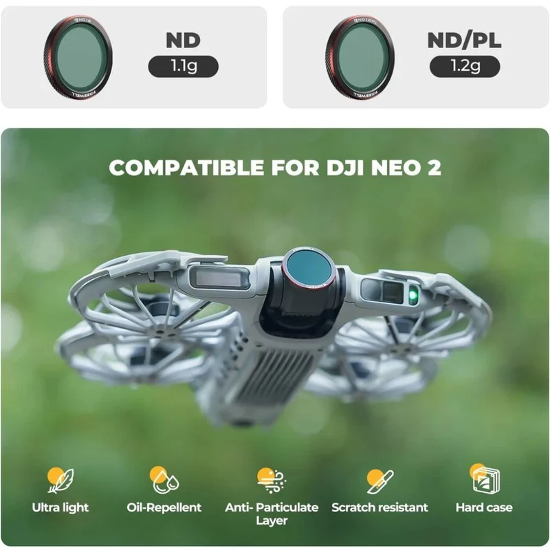 Freewell Kit de 9 filtres magnétiques pour DJI Neo 2