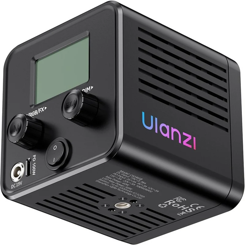 Ulanzi C60RGB 60W Lampe vidéo bicolore (RGB, prise UE)