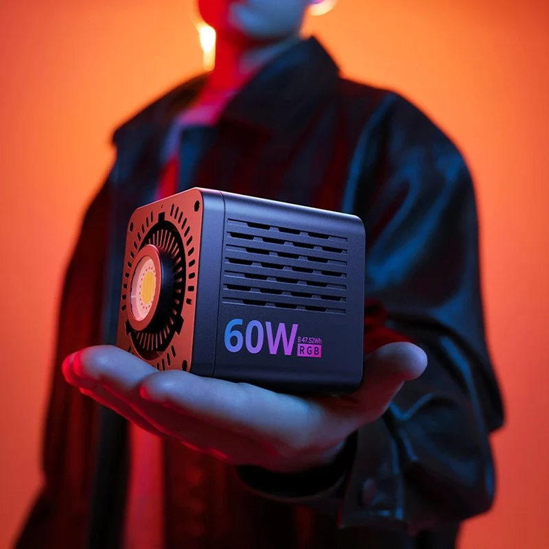 Ulanzi C60RGB 60W Lampe vidéo bicolore (RGB, prise UE)