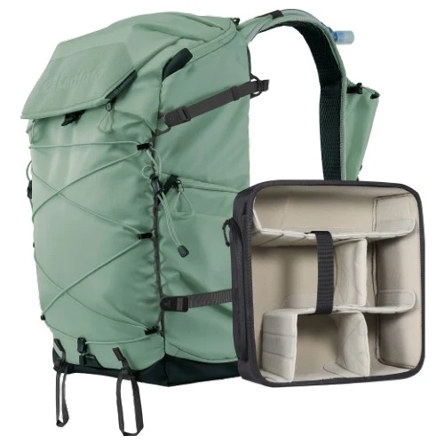 Leofoto Backup Series Sac à Dos 35L Vert Incl. Séparateur Moyen