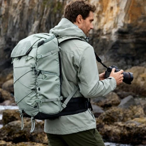 Leofoto Backup Series Sac à Dos 35L Vert Incl. Séparateur Moyen