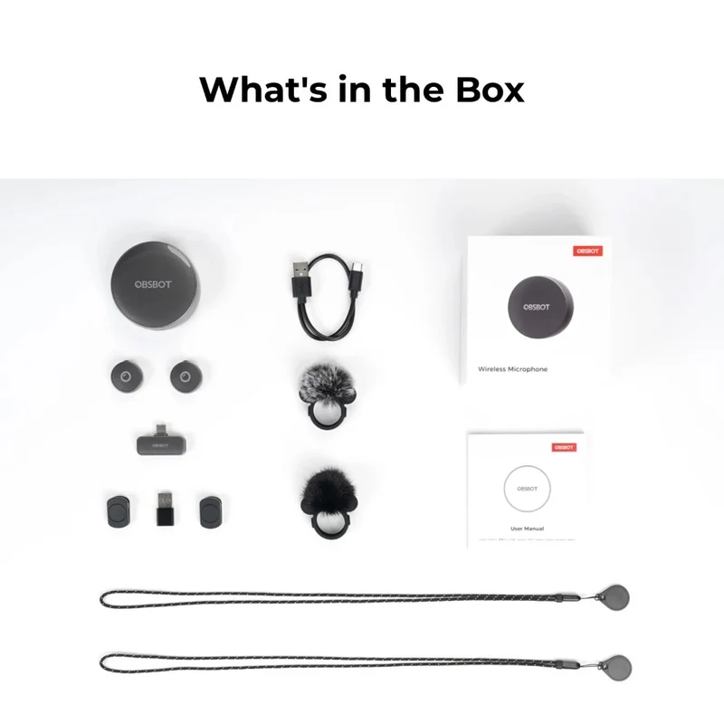 Obsbot Vox SE Microphone de Livestreaming sans Fil