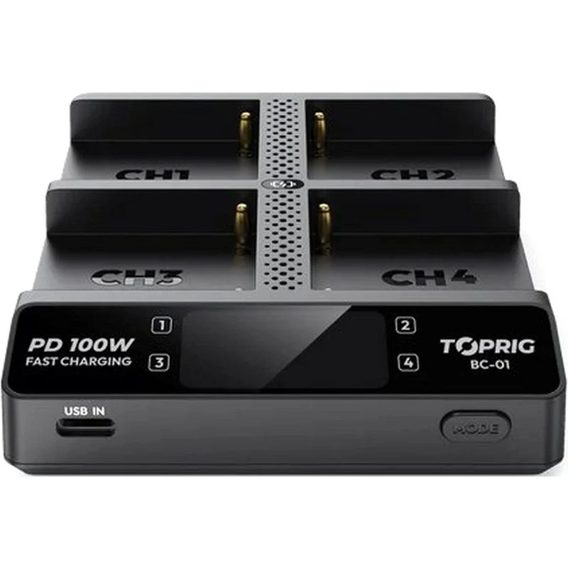 Accsoon TopRig 100W 4-Bay NP-F Fast Chargeur