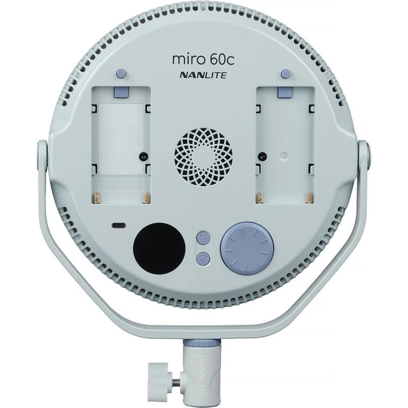 Nanlite Miro 60c Panneau lumineux rond LED multicolore (bleu menthe)