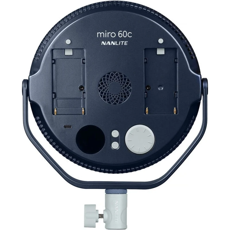 Nanlite Miro 60c Panneau lumineux rond LED multicolore (bleu nuit)