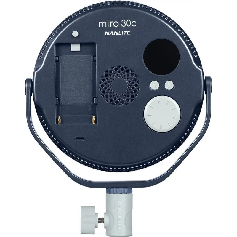 Nanlite Miro 30c Panneau lumineux rond à LED couleur (bleu nuit)