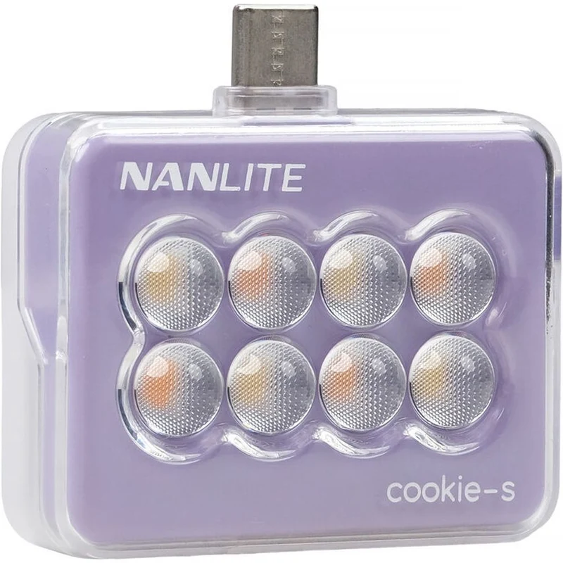 Nanlite Cookie-S Mini lampe LED (lavande)