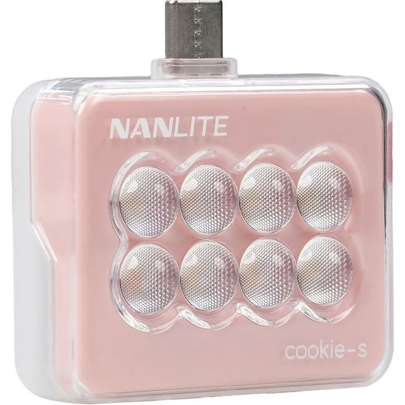 Nanlite Cookie-S Mini lampe LED (rose corail)