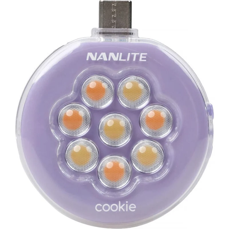 Nanlite Cookie Mini lampe LED (lavande)