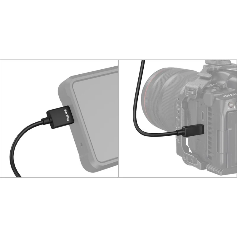 SmallRig 3042B Câble HDMI 4K ultra mince (D vers A) 35cm