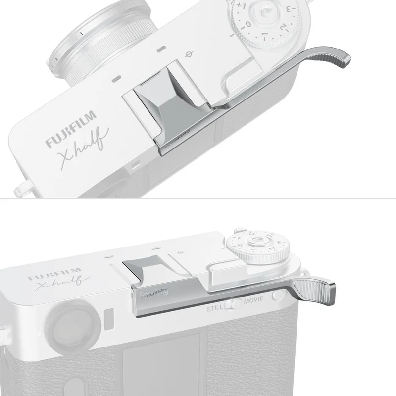 SmallRig 5221 Poignée de pouce pour FUJIFILM X half, argenté