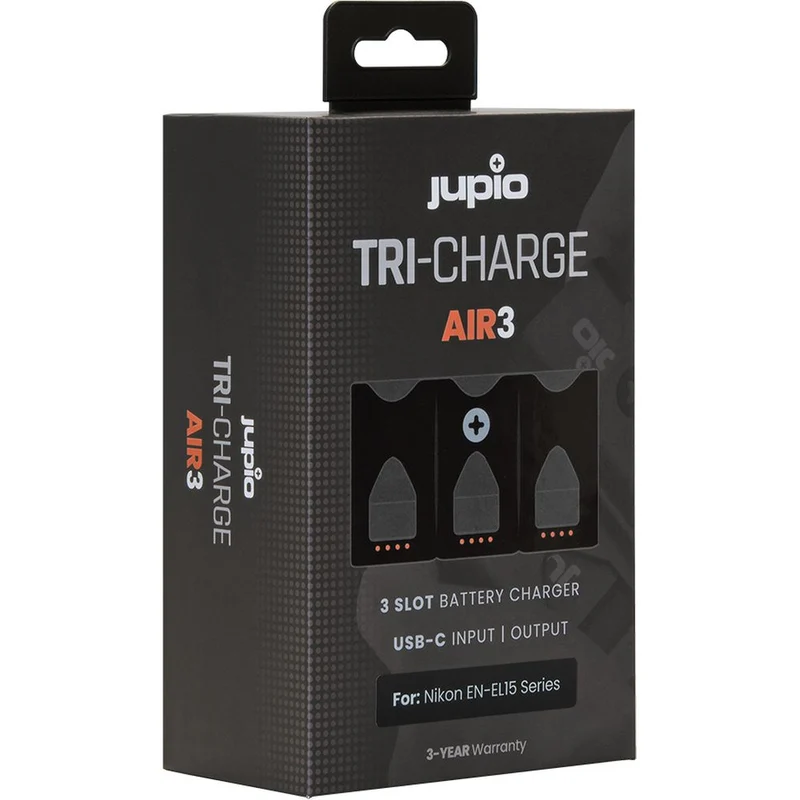 Jupio Tri-Charge AIR3 Nikon ENEL15 Series