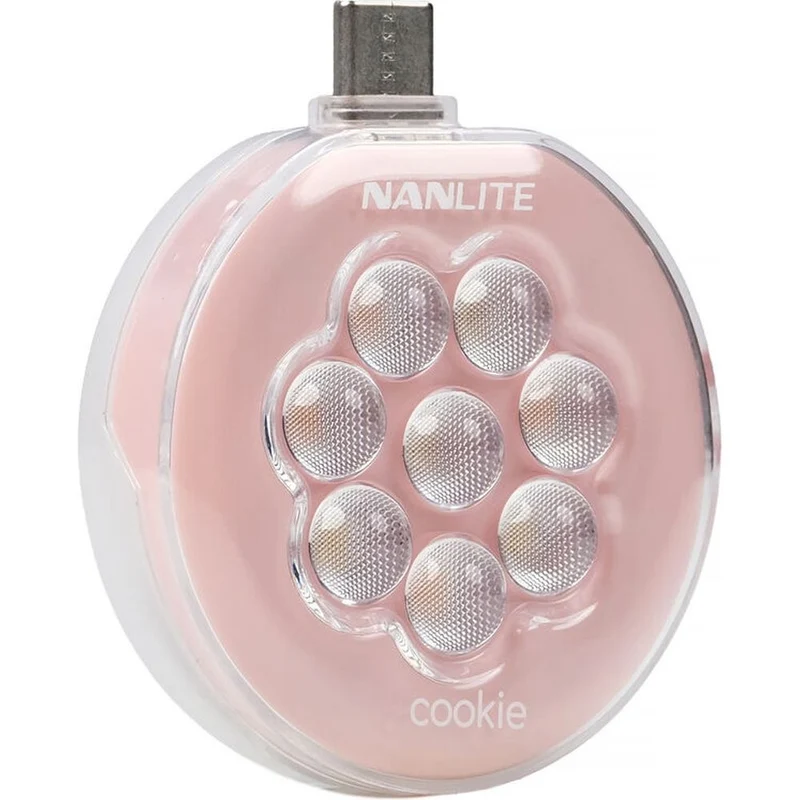 Nanlite Cookie Mini lampe LED (rose corail)
