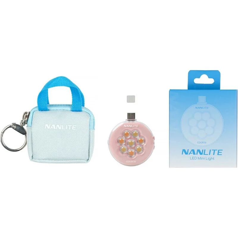 Nanlite Cookie Mini lampe LED (rose corail)